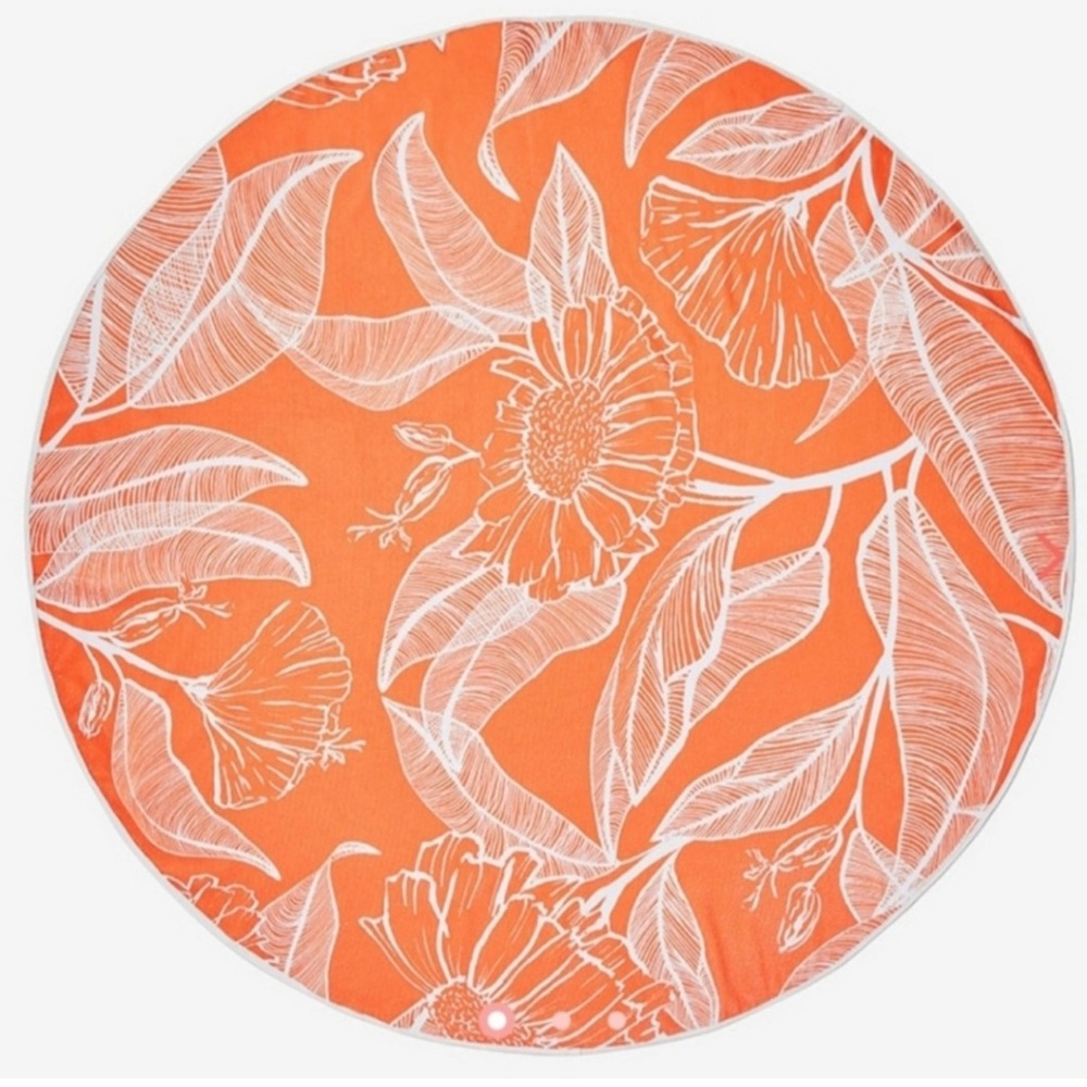 Summer & Rose round beach towel